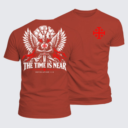 Luxe Mercerized Cotton Tee - The Time Is Near Revelation 1:3