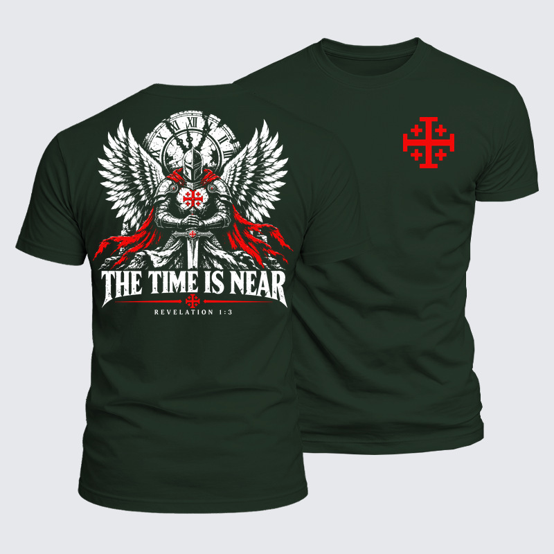Luxe Mercerized Cotton Tee - The Time Is Near Revelation 1:3