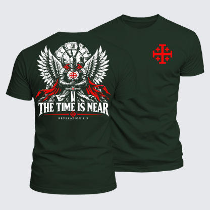 Luxe Mercerized Cotton Tee - The Time Is Near Revelation 1:3