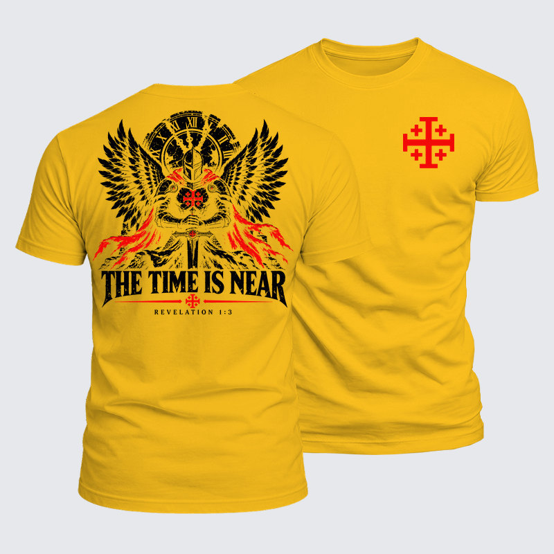 Luxe Mercerized Cotton Tee - The Time Is Near Revelation 1:3