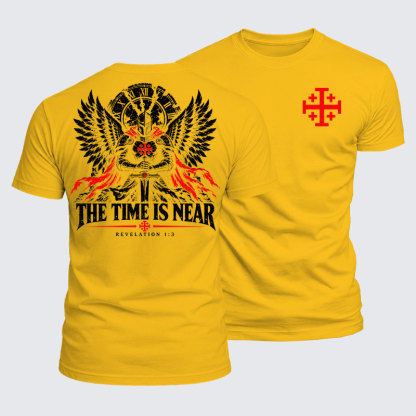 Luxe Mercerized Cotton Tee - The Time Is Near Revelation 1:3