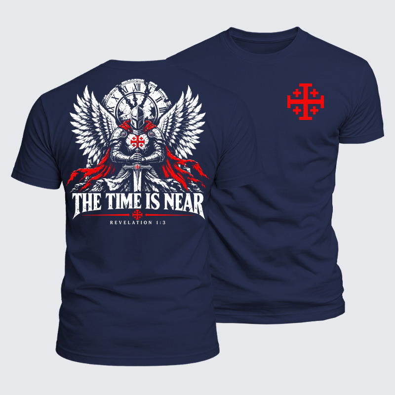 Luxe Mercerized Cotton Tee - The Time Is Near Revelation 1:3