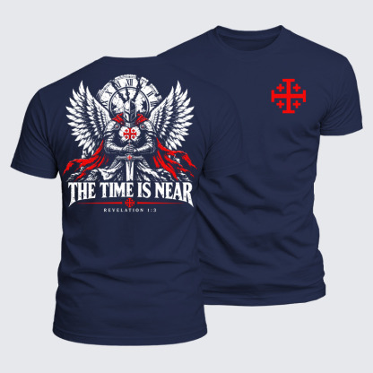 Luxe Mercerized Cotton Tee - The Time Is Near Revelation 1:3