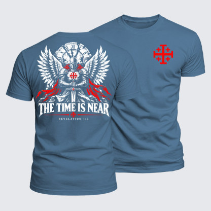 Luxe Mercerized Cotton Tee - The Time Is Near Revelation 1:3