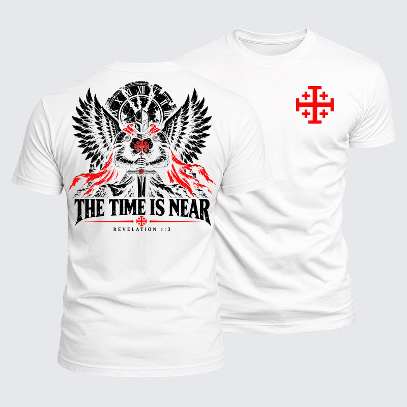 Luxe Mercerized Cotton Tee - The Time Is Near Revelation 1:3