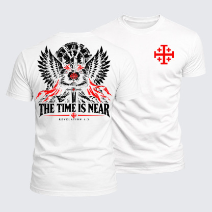 Luxe Mercerized Cotton Tee - The Time Is Near Revelation 1:3