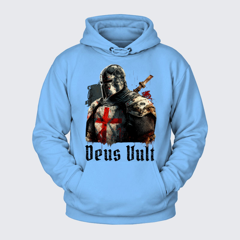 Plush Fleece-Lined Hoodie - Deus Vult