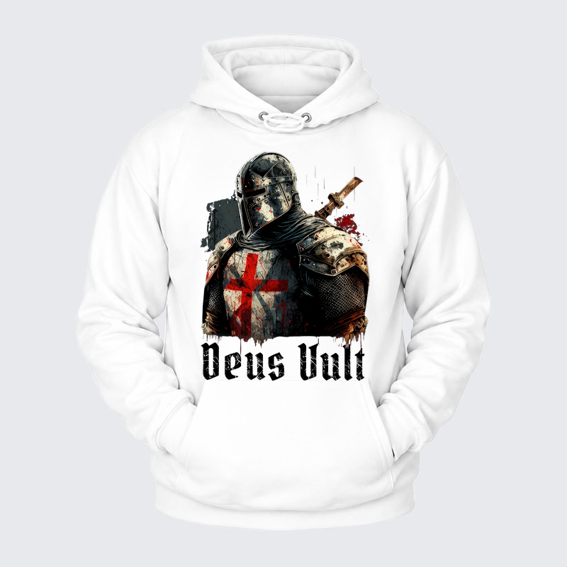 Plush Fleece-Lined Hoodie - Deus Vult