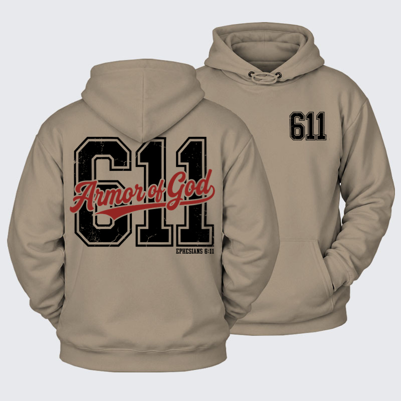 Plush Fleece-Lined Hoodie - Armor of God – Ephesians 6:11