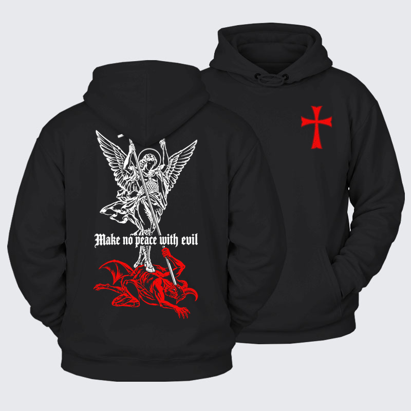 Plush Fleece-Make No Peace with Evil – Saint Michael