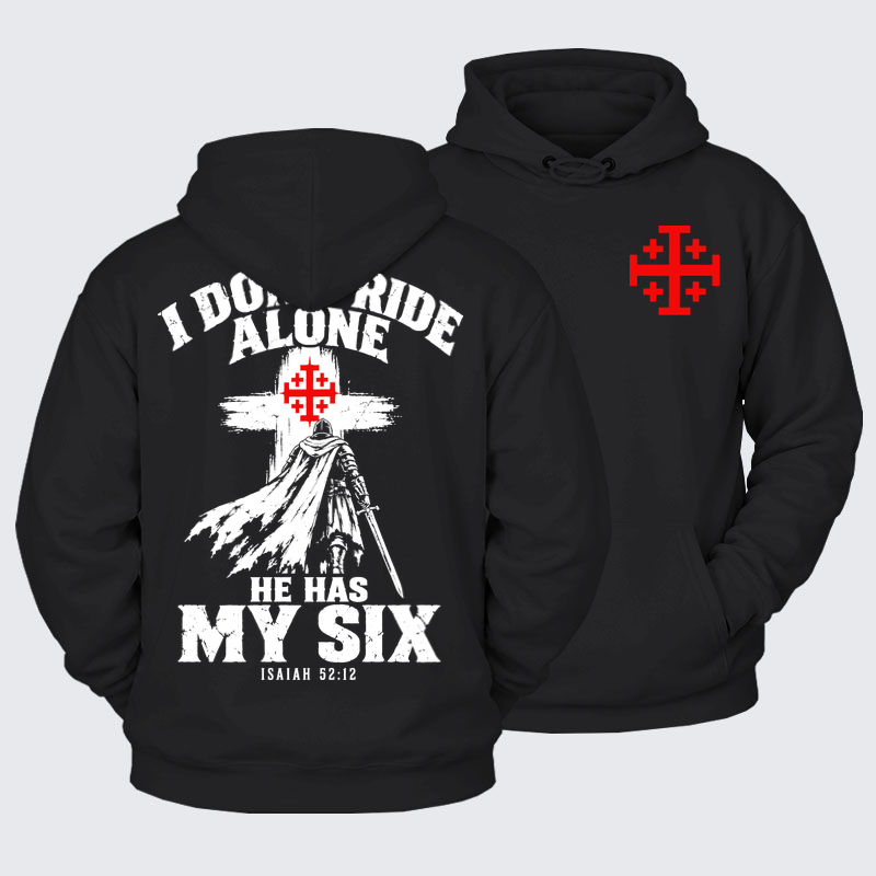 Plush Fleece - I Don’t Ride Alone – Isaiah 52:12 Christian Warrior