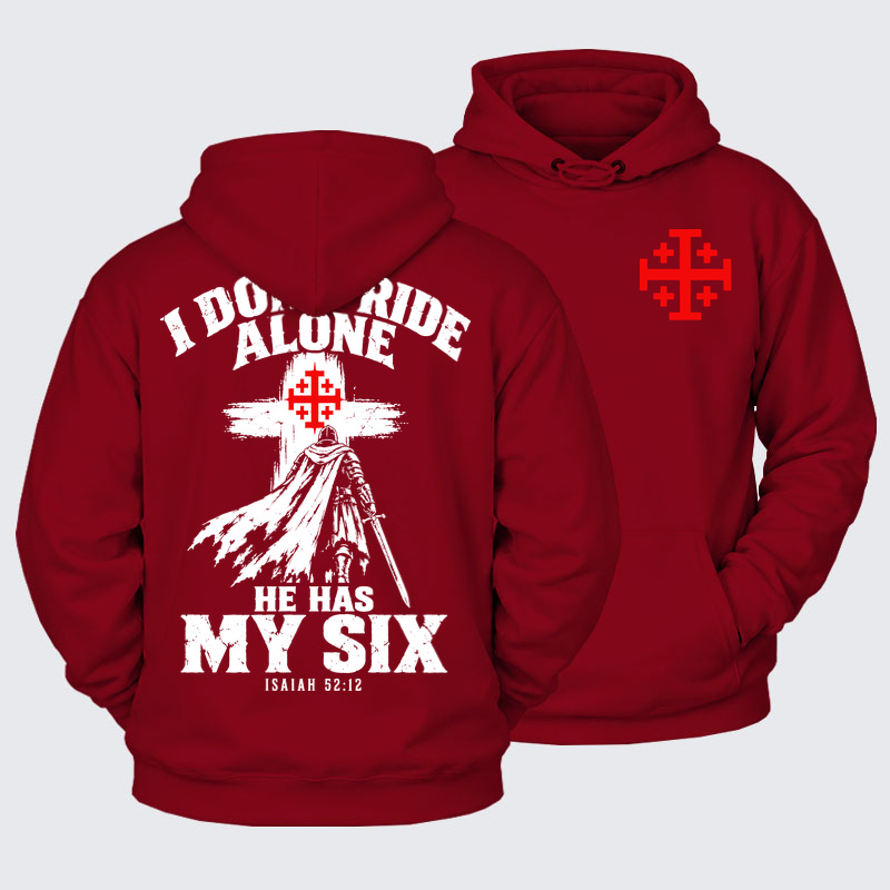 Plush Fleece - I Don’t Ride Alone – Isaiah 52:12 Christian Warrior