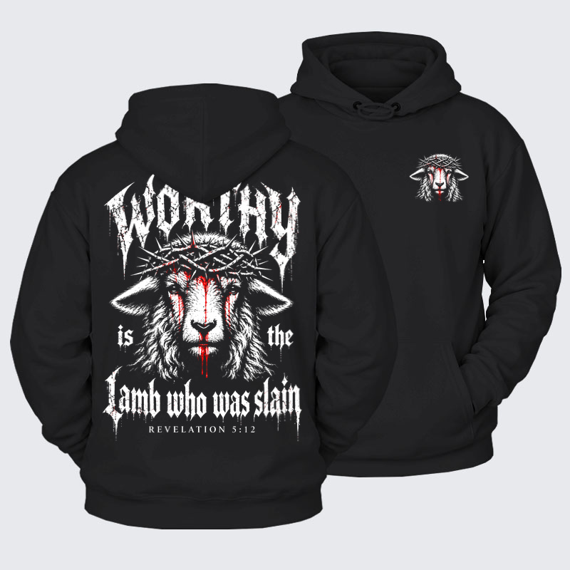 Plush Fleece - Worthy Is the Lamb Who Was Slain – Revelation 5:12