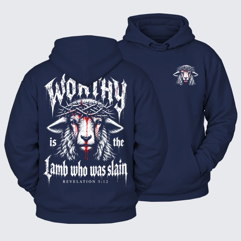 Plush Fleece - Worthy Is the Lamb Who Was Slain – Revelation 5:12