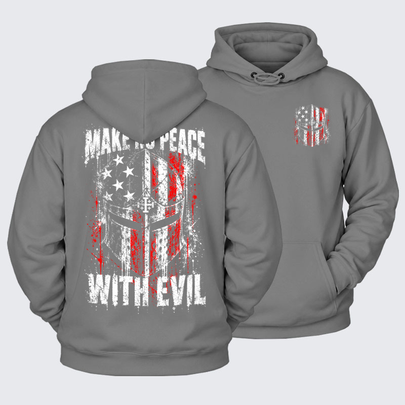 Plush Fleece - Make No Peace With Evil – Christian Warrior Knight