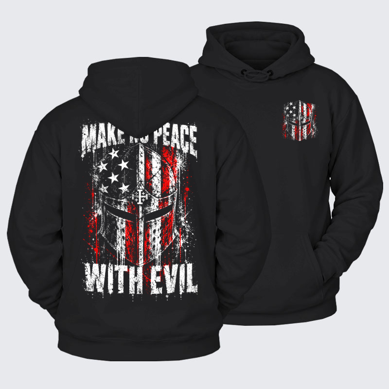 Plush Fleece - Make No Peace With Evil – Christian Warrior Knight