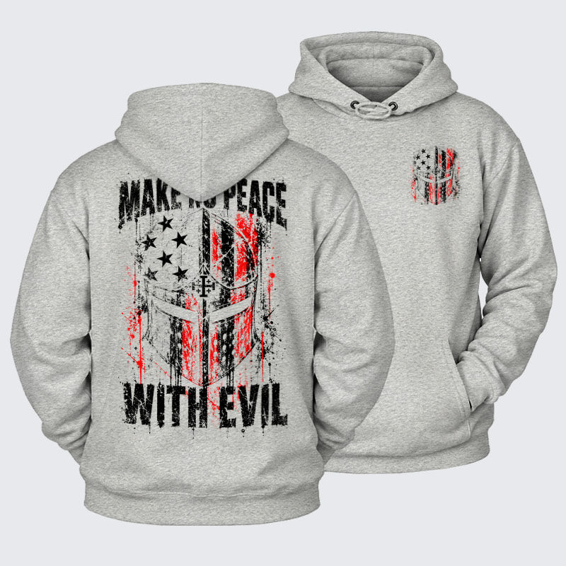 Plush Fleece - Make No Peace With Evil – Christian Warrior Knight