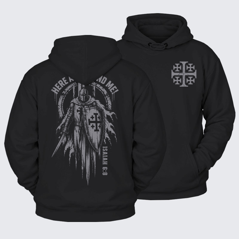 Plush Fleece - Here Am I, Send Me – Isaiah 6:8 Christian Knight