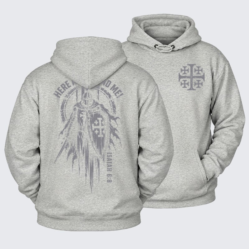 Plush Fleece - Here Am I, Send Me – Isaiah 6:8 Christian Knight