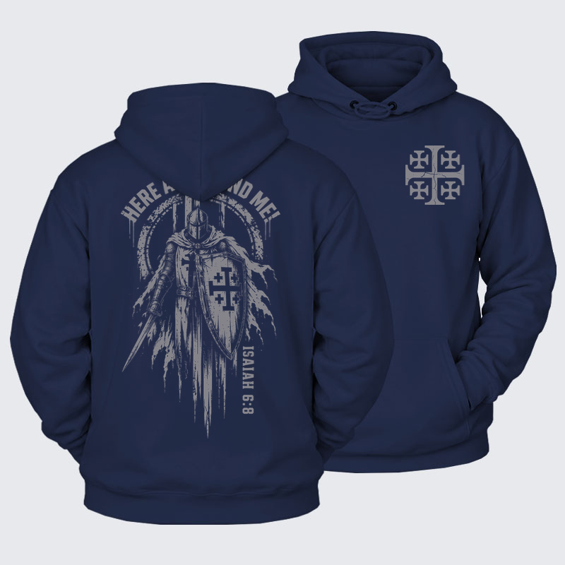 Plush Fleece - Here Am I, Send Me – Isaiah 6:8 Christian Knight