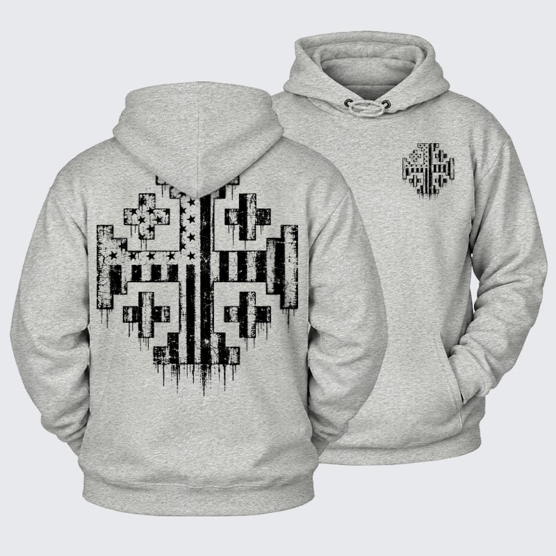 Plush Fleece-Lined Hoodie - A Man of God – Christian Warrior Knight & Lion