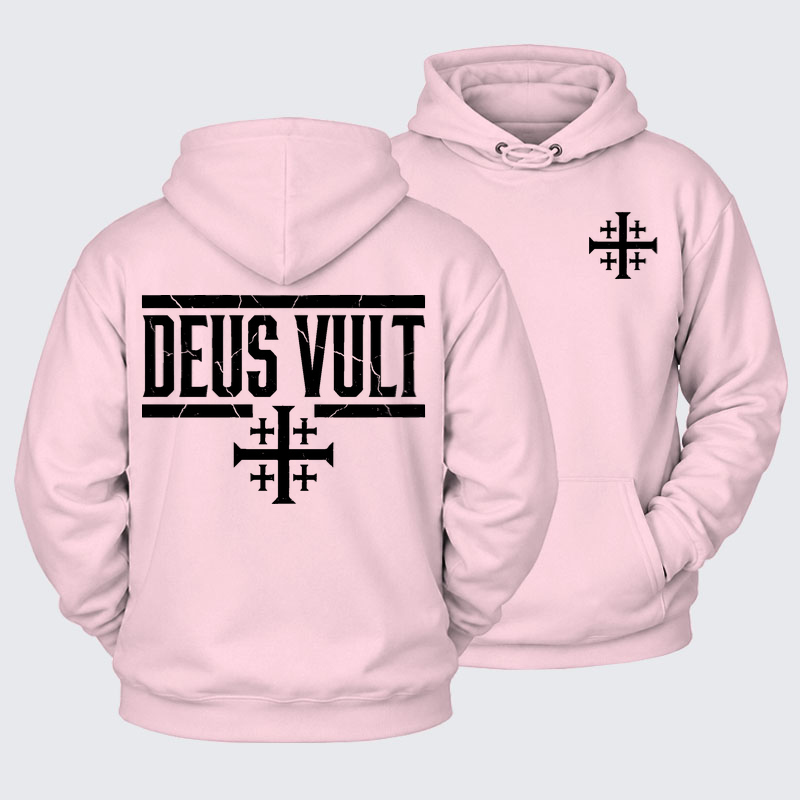Plush Fleece-Lined Hoodie - Deus Vult