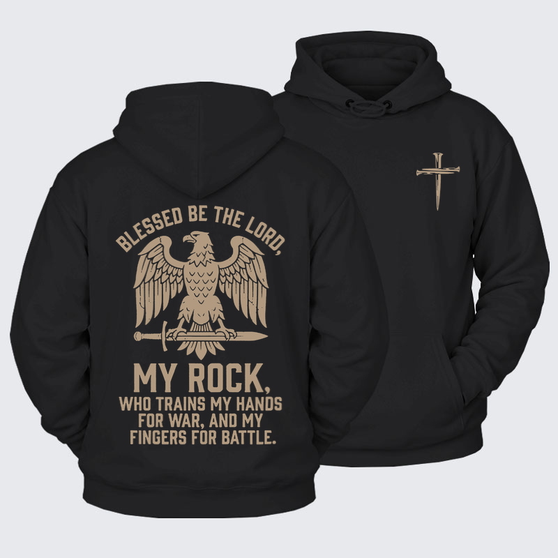 Plush Fleece-Lined Hoodie - Blessed Be The Lord