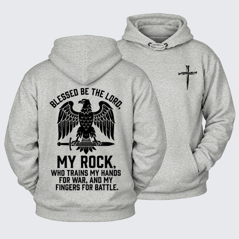 Plush Fleece-Lined Hoodie - Make No Peace with Evil Knight Templar Jerusalem Cross-soulsbelief