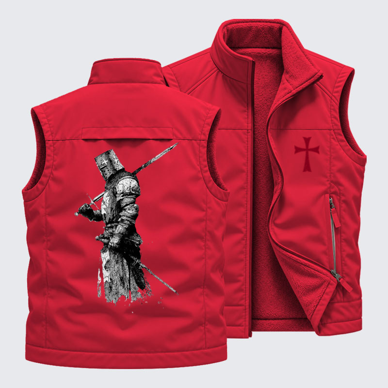 Reversible Fleece-Lined Outdoor Vest -Armor of God   