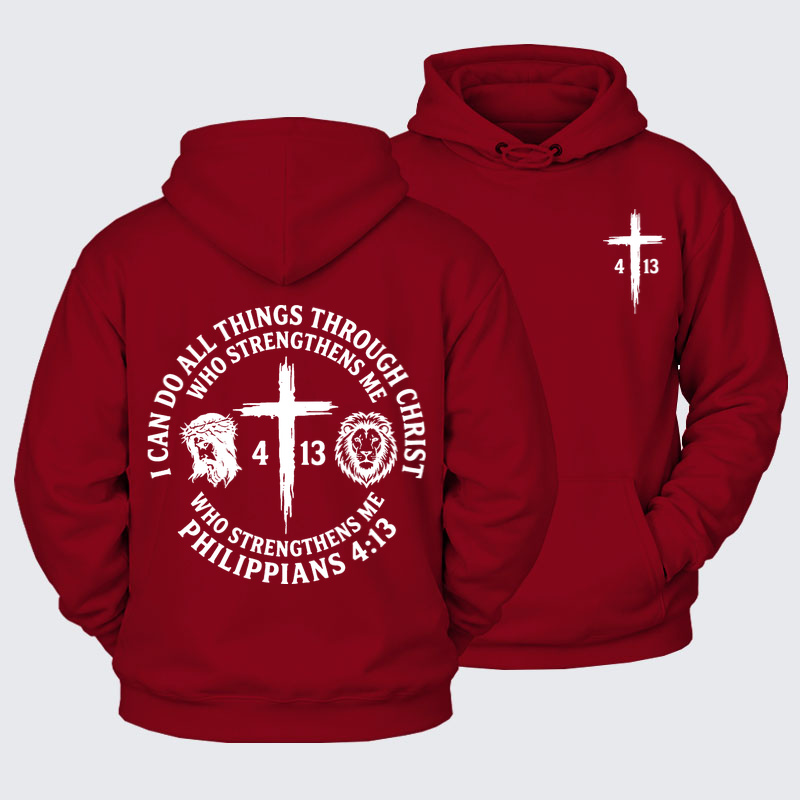 Plush Fleece-Lined Hoodie - All Things Through Christ