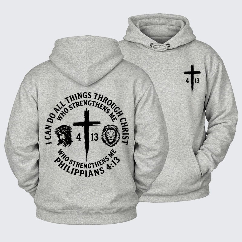 Plush Fleece-Lined Hoodie - All Things Through Christ