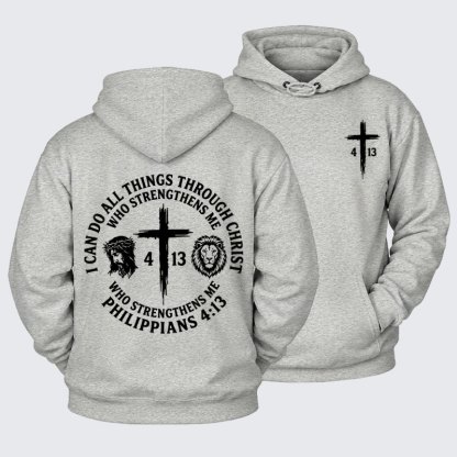 Plush Fleece-Lined Hoodie - All Things Through Christ