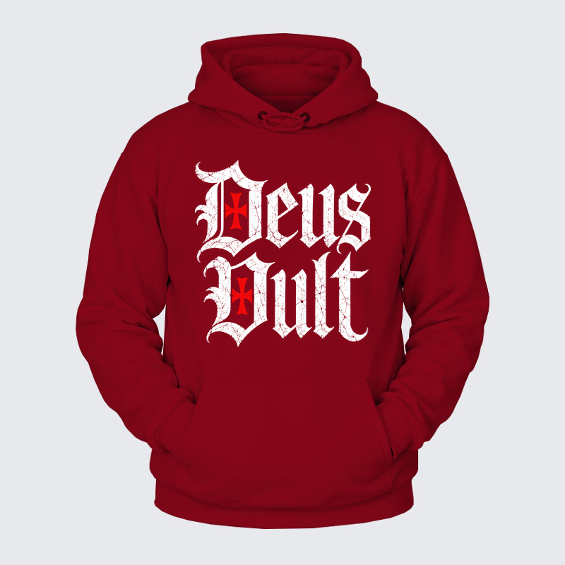 Plush Fleece-Lined Hoodie - Deus Vult
