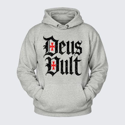 Plush Fleece-Lined Hoodie - Deus Vult