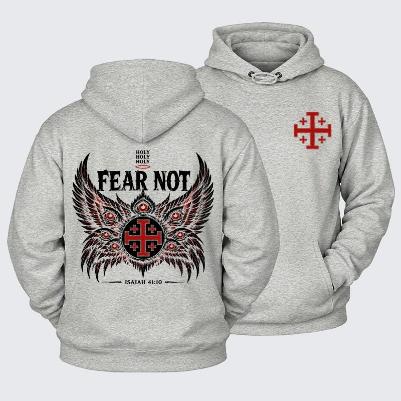 Plush Fleece-Lined Hoodie - Fear Not