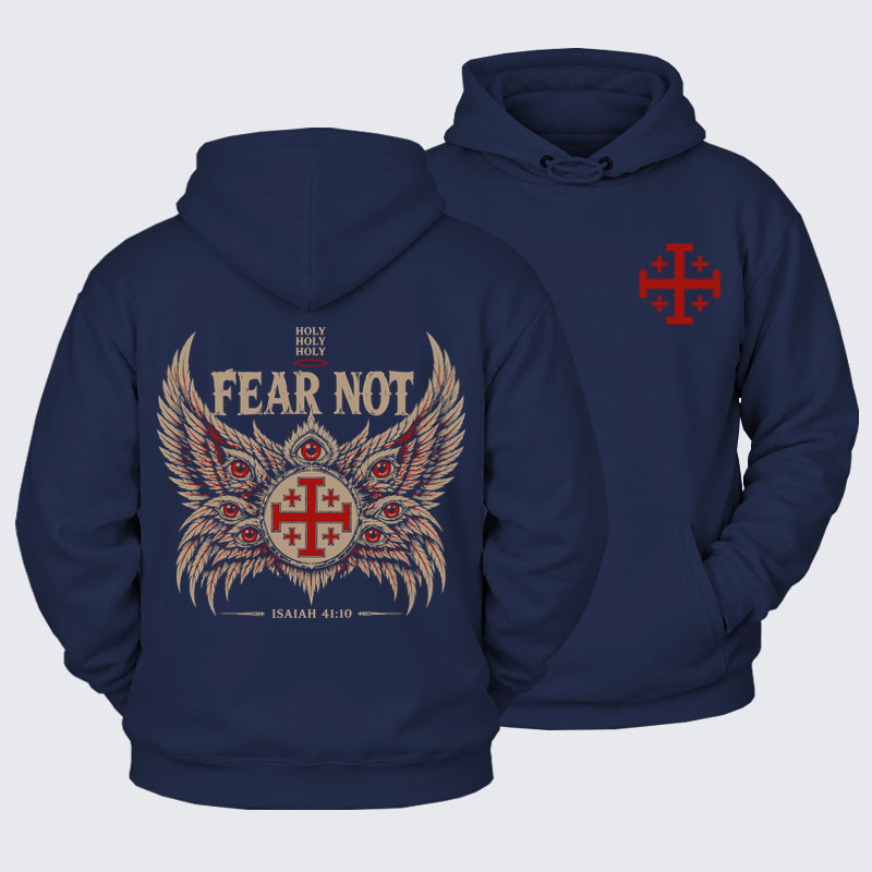 Plush Fleece-Lined Hoodie - Fear Not