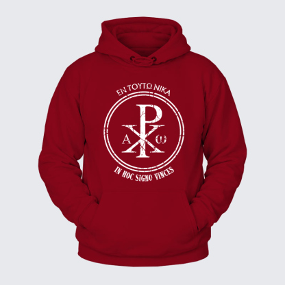 Plush Fleece-Lined Hoodie - In This Sign Conquer   