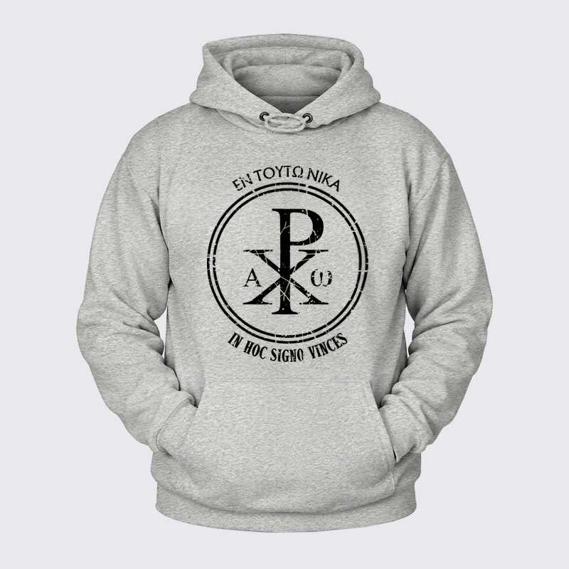 Plush Fleece-Lined Hoodie - In This Sign Conquer   