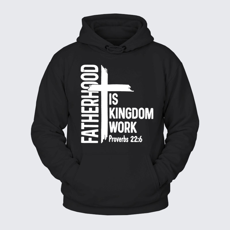Plush Fleece-Lined Hoodie - Fatherhood is Kingdom Work