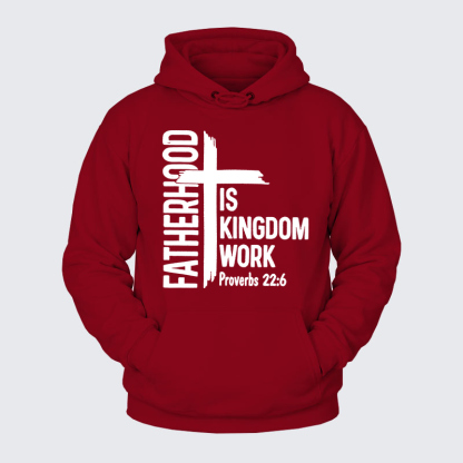 Plush Fleece-Lined Hoodie - Fatherhood is Kingdom Work