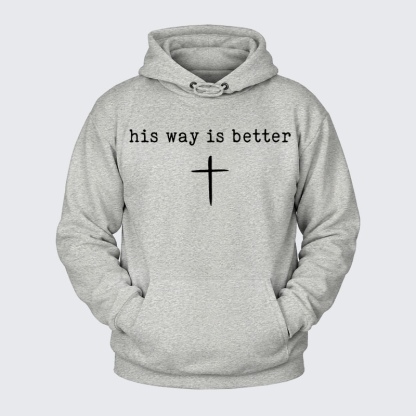 Plush Fleece-Lined Hoodie - His Way Is Better