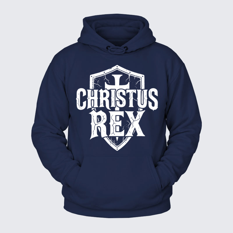 Plush Fleece-Lined Hoodie - Ave Christus Rex