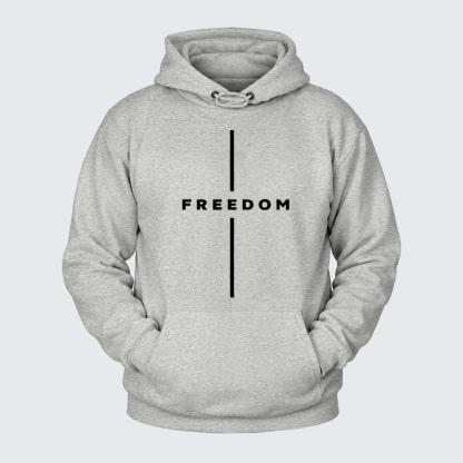 Plush Fleece-Lined Hoodie - Freedom Is Not Free   