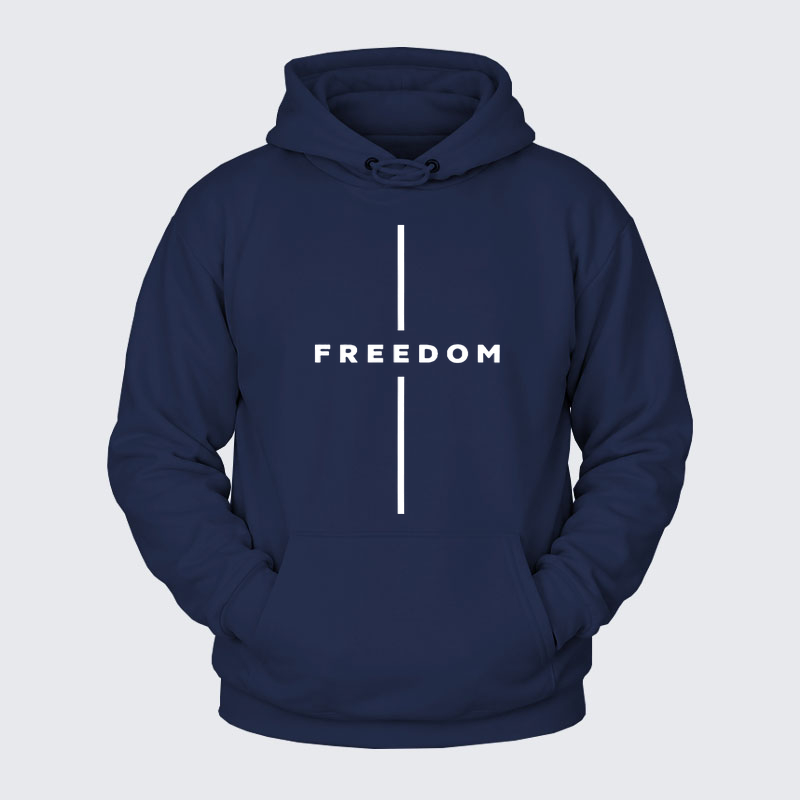 Plush Fleece-Lined Hoodie - Freedom Is Not Free   