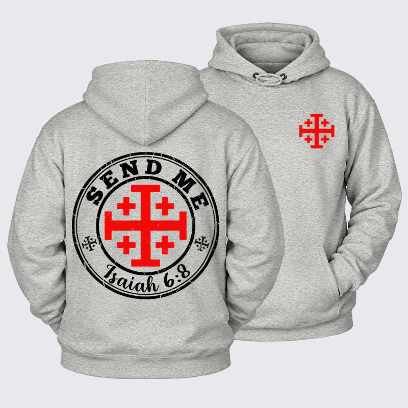Plush Fleece-Lined Hoodie - Isaiah 6:8 - SEND ME