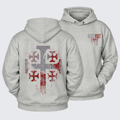 Plush Fleece-Lined Hoodie - Deus Vult