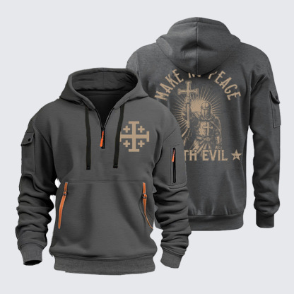 Zipper Hoodies –Make No Peace With Evil