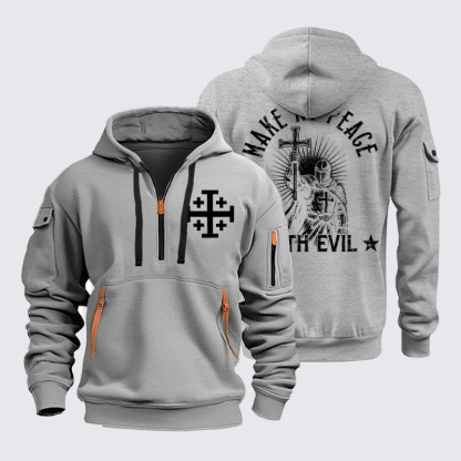 Zipper Hoodies –Make No Peace With Evil