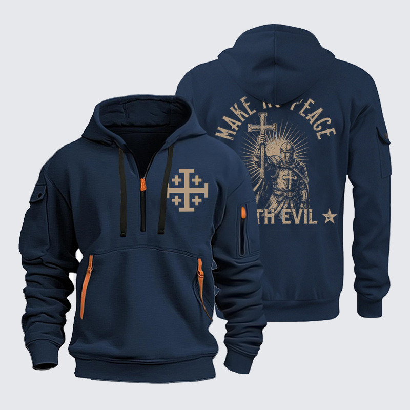 Zipper Hoodies –Make No Peace With Evil