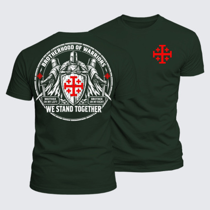 Luxe Mercerized Cotton Tee - Brotherhood of Warriors – We Stand Together Christian Knight